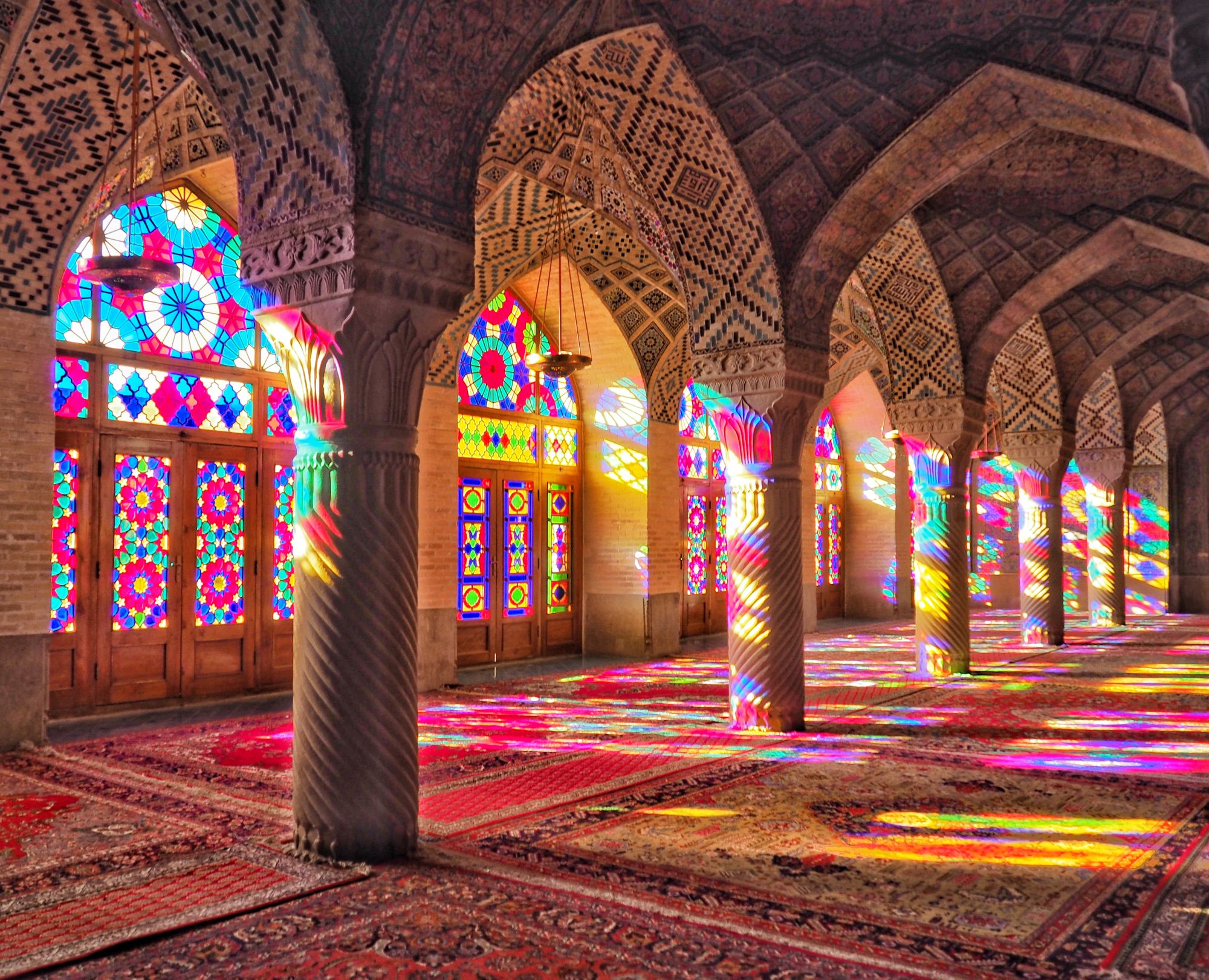 Nasir al-Mulk Mosque in Shiraz, Iran