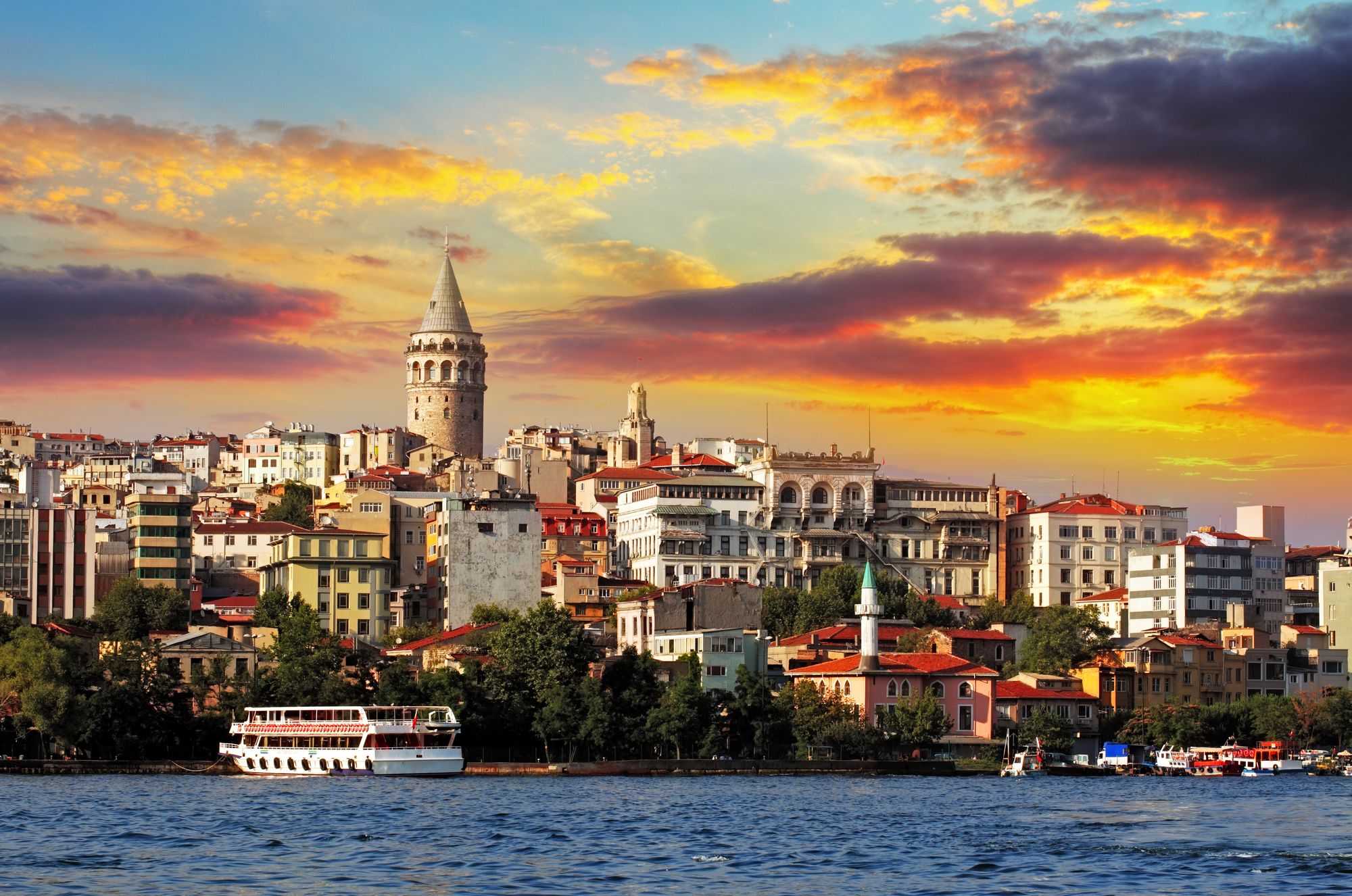 Galata district in Istanbul
