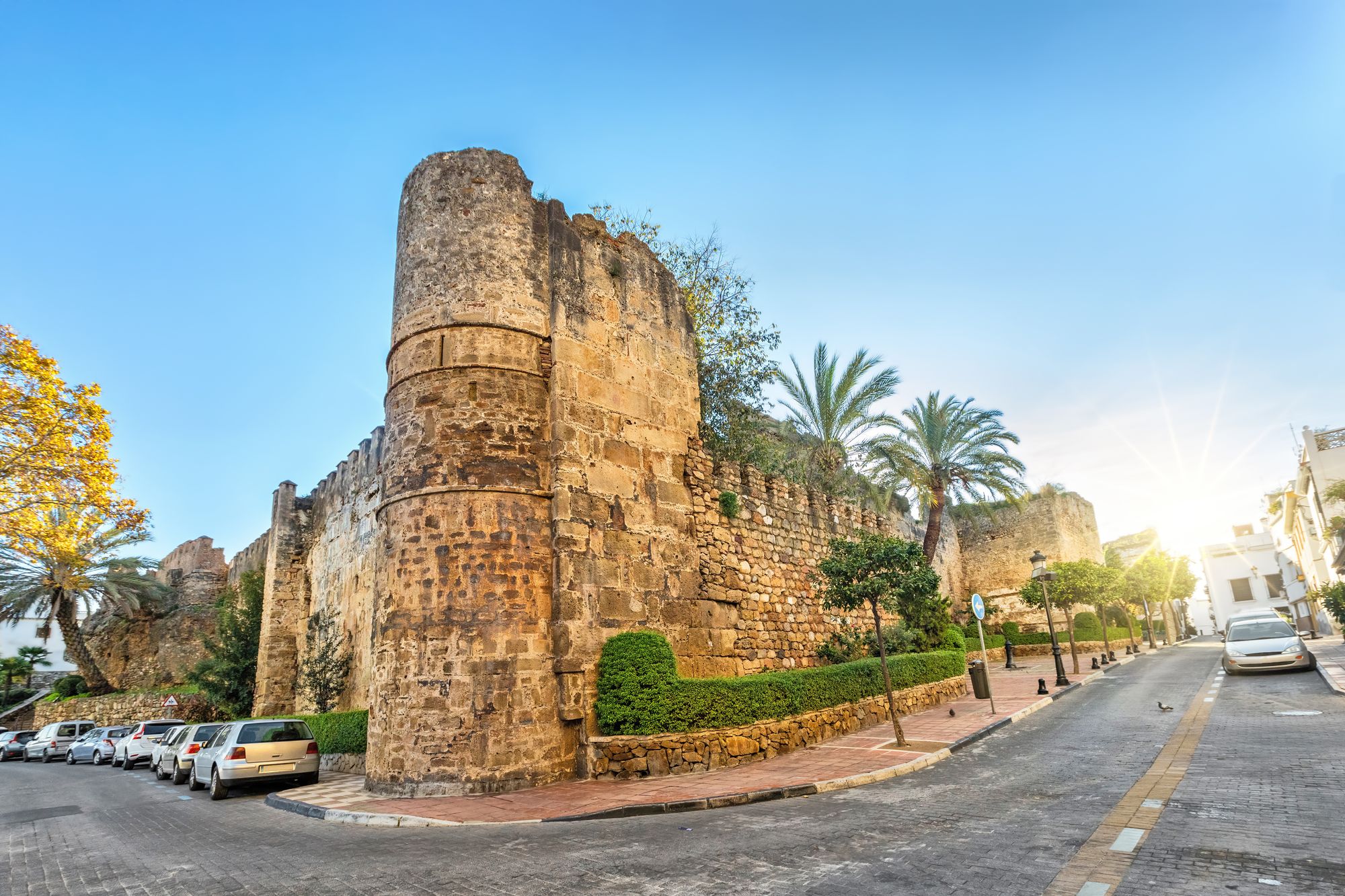 Remains of Alcazaba fortress in Marbella, Andalusia